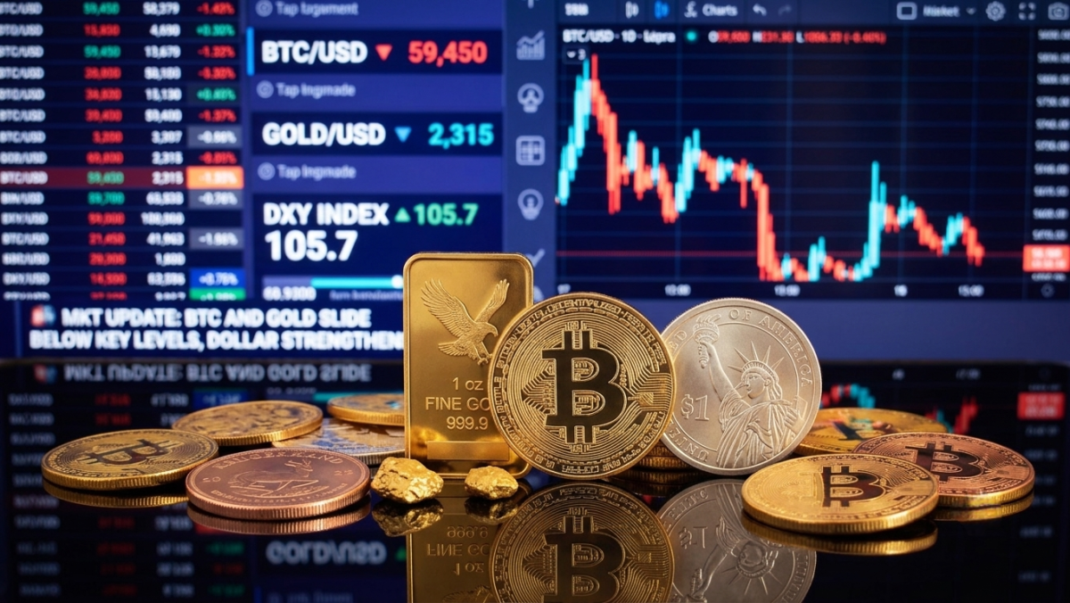 Küresel Piyasalarda Yüksek Faiz Baskısı: Ons Altın 4.000, Bitcoin 60.000 Doların Altına İndi