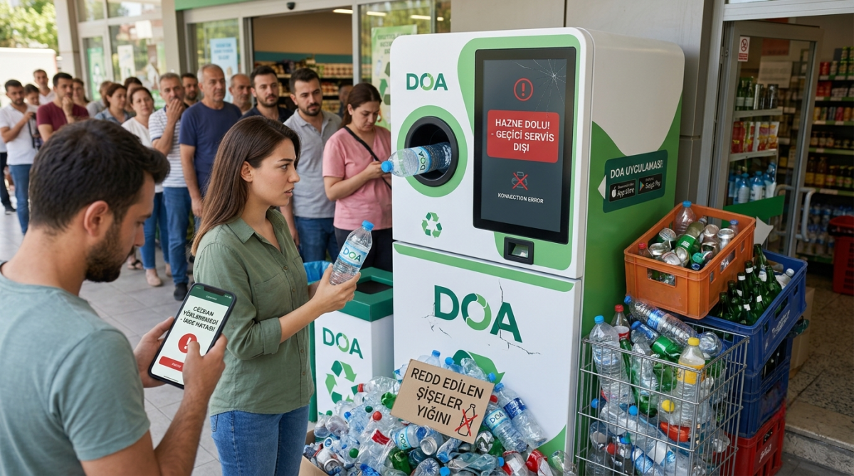 DOA Uygulamasında Kriz: 1 TL’lik Şişe İade Sisteminde Vatandaşın Karşılaştığı 5 Büyük Sorun!